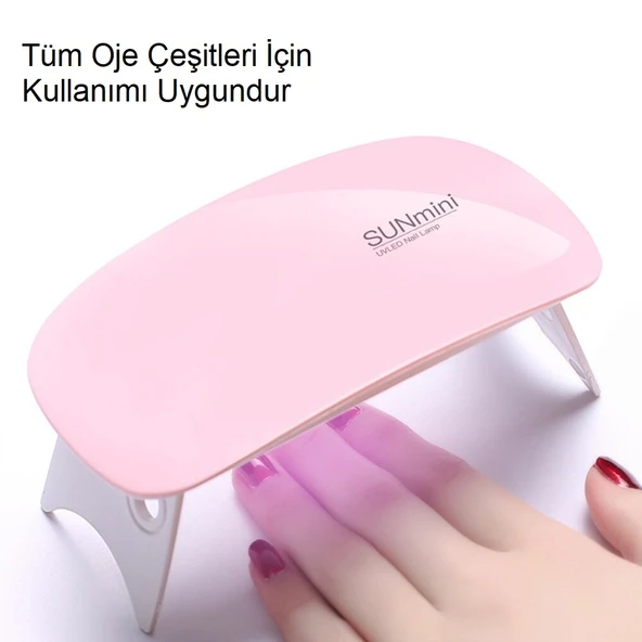 TriLine Sun Mini 6 Watt Usb UV LED Tırnak Oje Kurutma Makinesi - Resim 2