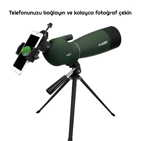 TriLine SVBONY SV28 75X Zoom Teleskop Monoküler Su Geçirmez Dürbün - 3