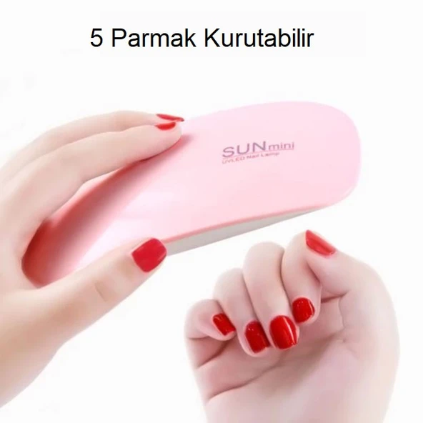 TriLine Sun Mini 6 Watt Usb UV LED Tırnak Oje Kurutma Makinesi - Resim 3