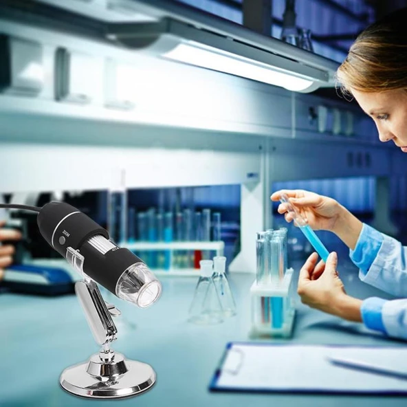 TriLine 1600X Zoom 2MP USB Dijital Mikroskop 8 Ledli Kamera - Resim 6