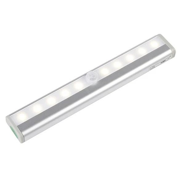 TriLine 10 LED li  PIR Ampul Hareket Sensörli Akıllı Işık Aydınlatma - Resim 5