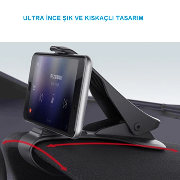 TriLine Araba Telefon Tutucu Kolay Sabitleme Kıskacı - Resim 3
