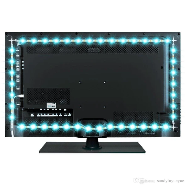 TriLine Bluetooth TV Arkası RGB Usb Şerit Led Aydınlatma 16 Renk - 6
