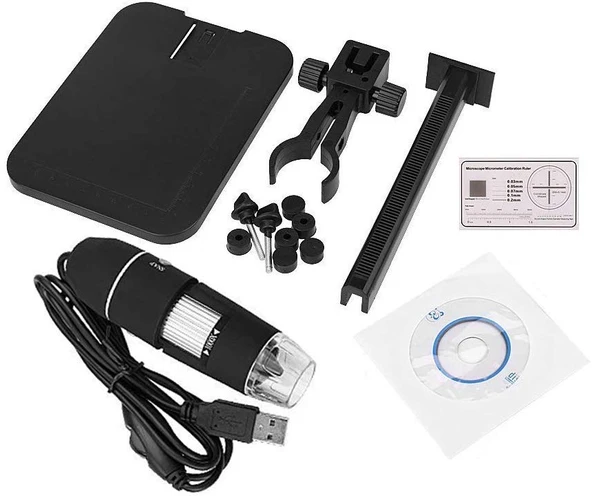 TriLine 1000X 2MP Dijital Standlı 8 Ledli USB OTG Mikroskop - Resim 5