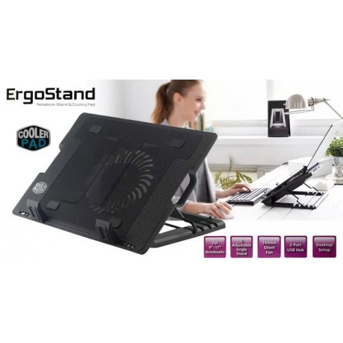 TriLine Işıklı Notebook Soğutucu Fan 5 Kademeli Stand NB339 - Resim 8