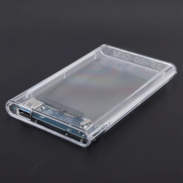 TriLine Şeffaf 2.5" Sata SSD Usb 3.0 Harici Slim Harddisk Kutusu - 3