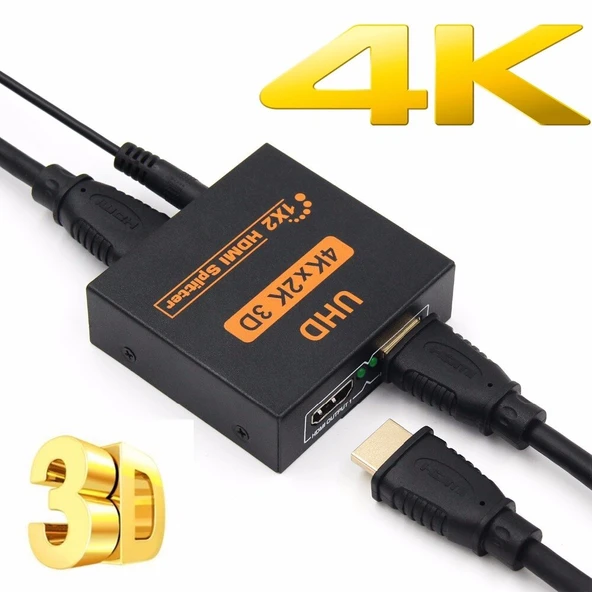 TriLine 4K Ultra HD 3D 2 Port HDMI Splitter Çoğaltıcı - 2
