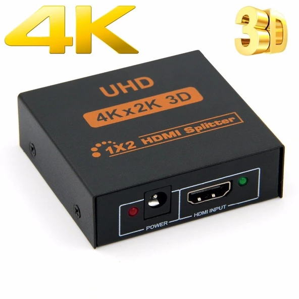 TriLine 4K Ultra HD 3D 2 Port HDMI Splitter Çoğaltıcı - 1