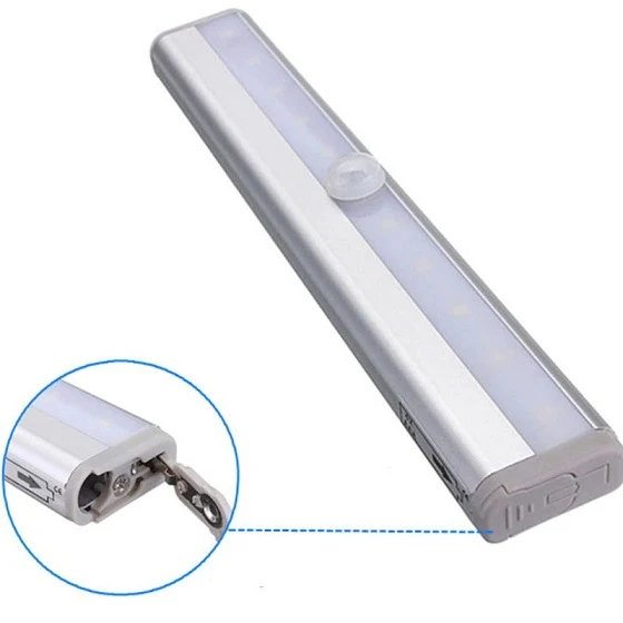 TriLine 10 LED li  PIR Ampul Hareket Sensörli Akıllı Işık Aydınlatma - Resim 6