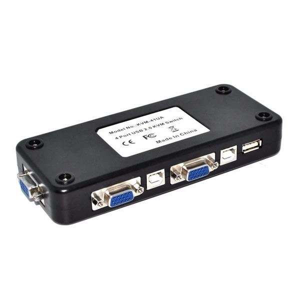 TriLine 4 Port Usb Kvm Switch 4PC Tek Monitör Kontrol - 5