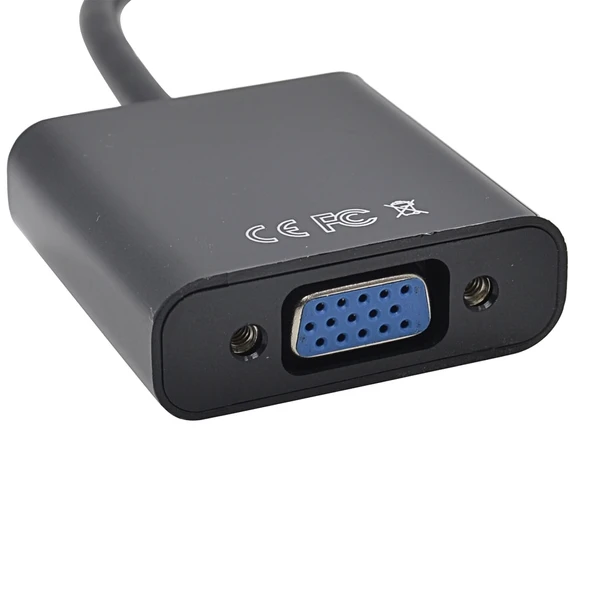 TriLine Display Port VGA Çevirici Adaptör Kablo 20cm Apple Macbook - Resim 3