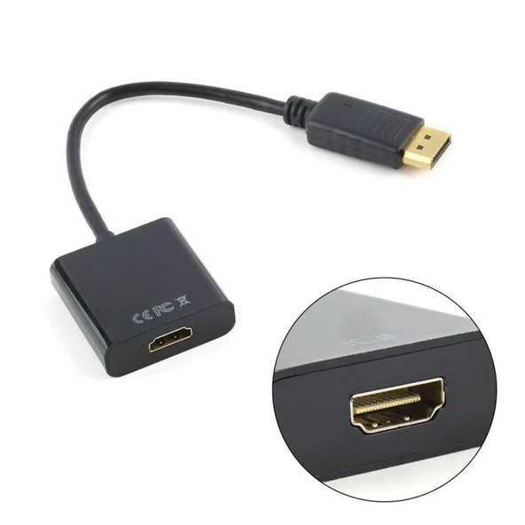 TriLine Display Port HDMI Çevirici Adaptör Kablo 20cm Apple Macbook