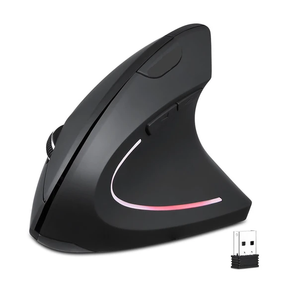 TriLine Kablosuz Ergonomik Dikey Mouse 800/1200/1600 DPI - Resim 13