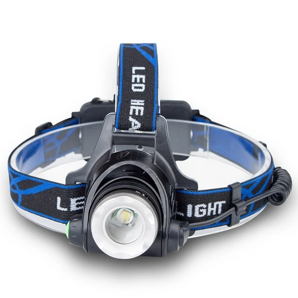 TriLine 6000 Lümen Profesyonel Su Geçirmez Şarjlı Kafa Lambası Feneri - Resim 5