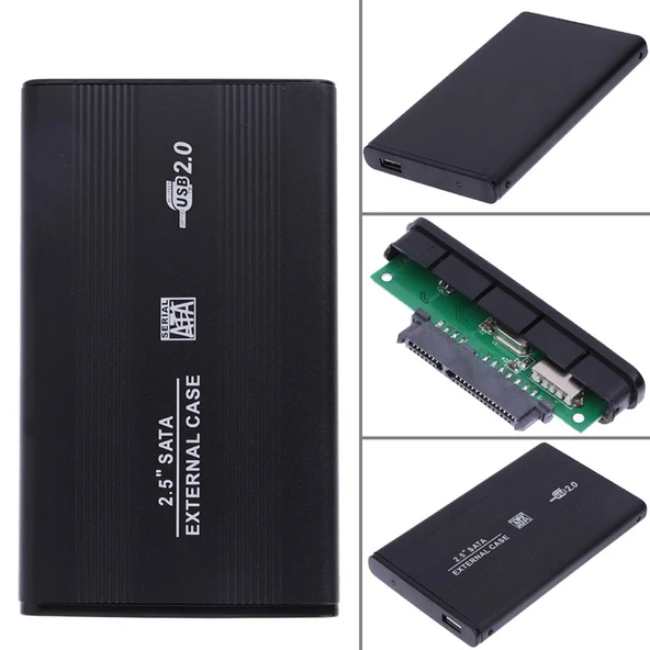 TriLine 2.5" Sata SSD Usb 2.0 Harici Harddisk Kutu Slim Alüminyum - 5