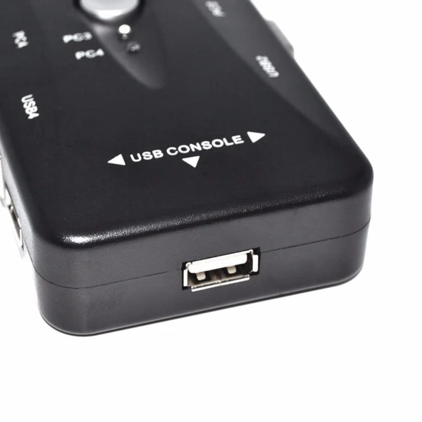 TriLine 4 Port Usb Kvm Switch 4PC Tek Monitör Kontrol - 3