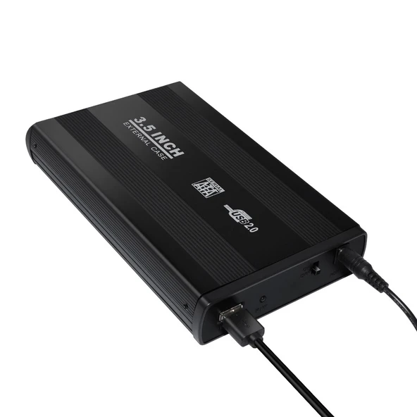 TriLine 3.5" Sata SSD Usb 2.0 Harici Harddisk Kutusu Alüminyum - Resim 3