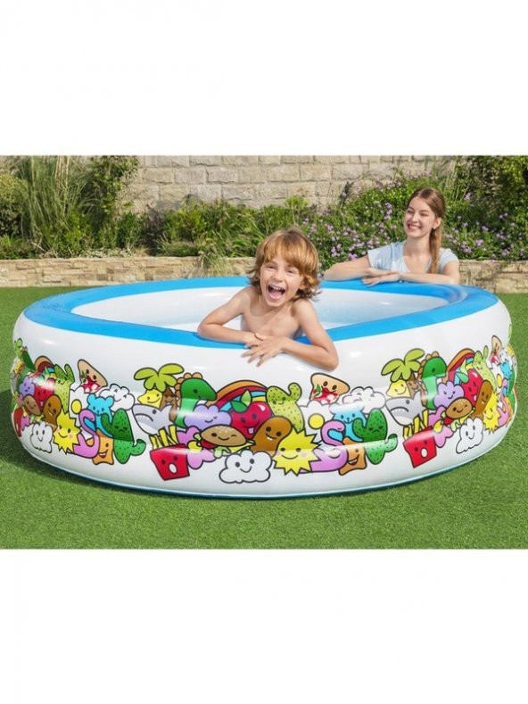 Bestway Şişme Jumbo Desenli Havuz 51122 - 4
