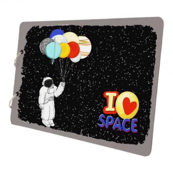 I Love Space Tasarımlı Fotoğraf Albümü