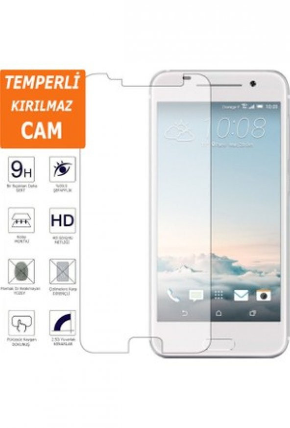 HTC One A9S Kırılmaz Cam Ekran Koruyucu Temperli Cam