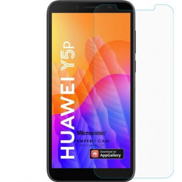 Huawei Y5P Kırılmaz Cam Ekran Koruyucu Temperli Cam