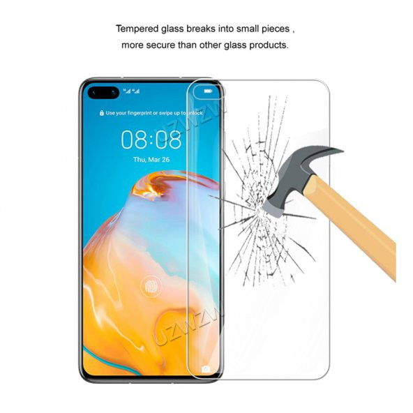 Huawei P40 Kırılmaz Cam Ekran Koruyucu Temperli Cam