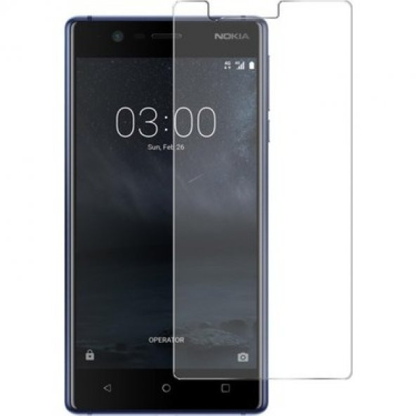 Nokia 3 Kırılmaz Cam Ekran Koruyucu Temperli Cam