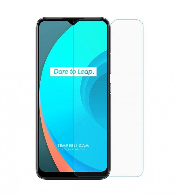Realme C11 Kırılmaz Cam Ekran Koruyucu Temperli Cam