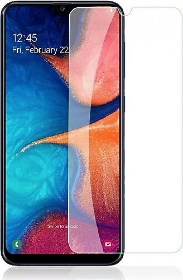 Samsung Galaxy A20 Kırılmaz Cam Ekran Koruyucu Temperli Cam