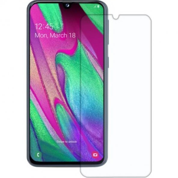Samsung Galaxy A40 Kırılmaz Cam Ekran Koruyucu Temperli Cam