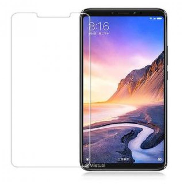 Xiaomi Mi Max 3 Kırılmaz Cam Ekran Koruyucu Temperli Cam