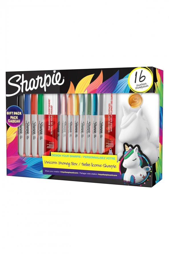 Unicorn Kumbara Hediyeli 16lı Set, Tek Boynuz ürün görseli 1