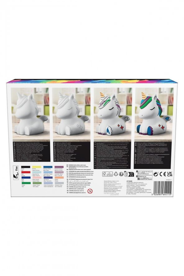 Unicorn Kumbara Hediyeli 16lı Set, Tek Boynuz - Resim 2