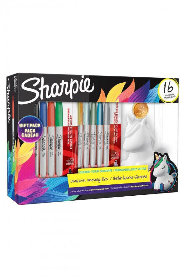 Unicorn Kumbara Hediyeli 16lı Set, Tek Boynuz - Resim 3