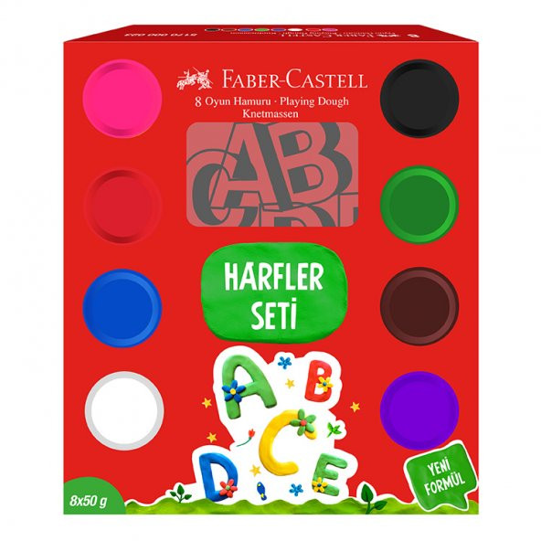 Faber Castell Oyun Hamuru Harfler Seti 50G X 8 5170000025000 Kmpy ürün görseli