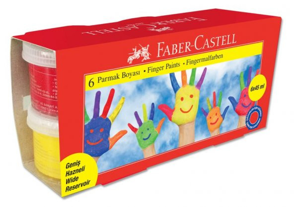 Faber Castell Parmak Boyası 6 Renk 45Ml 5170160422000 Kmpy