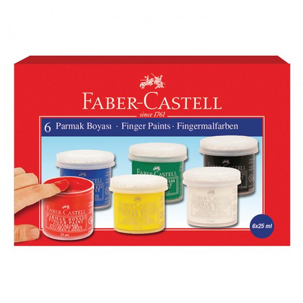 Faber Castell Parmak Boyası 6 Renk 5170160402000 ürün görseli
