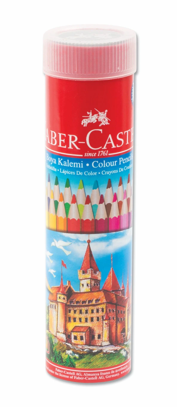 Faber Castell Kuru Boya Kalemi Redline Metal Tüp 24Lü 5173116524000 ürün görseli