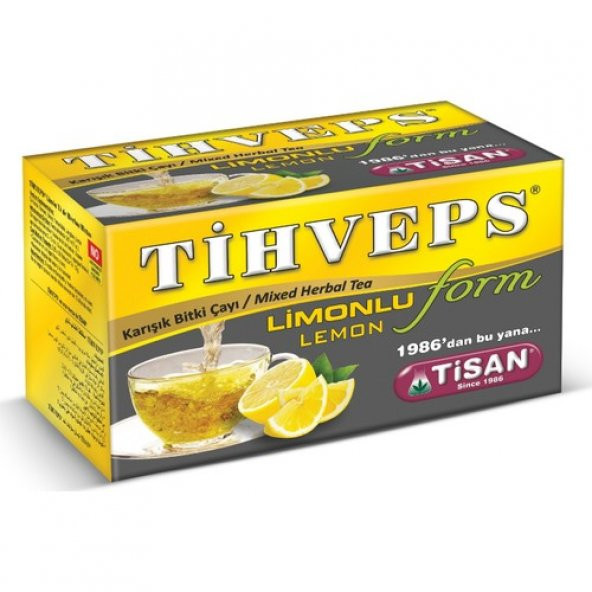 Tihveps Limonlu Form Çayı 20 Poşet