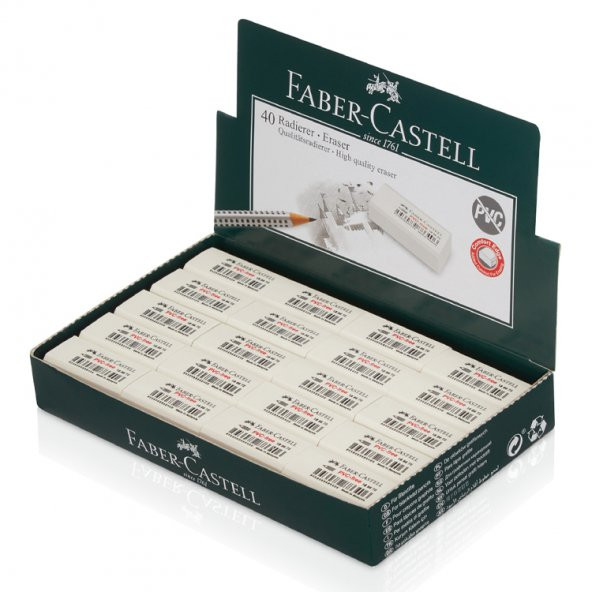 Faber Castell Silgi 188740 Beyaz 40Lı 5130188672