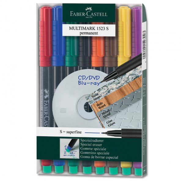 Faber Castell Asetat Kalem (S) 8Li Takım 152309