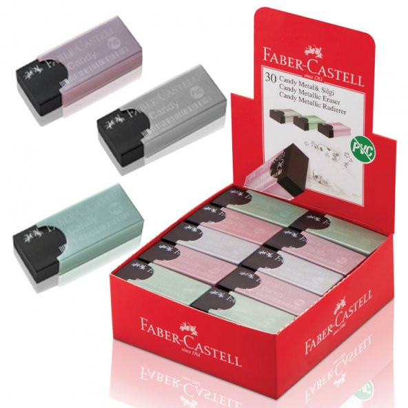 Faber Castell Silgi Candy Pvc Free Kılıflı Metalik 30Lu 5131784001000