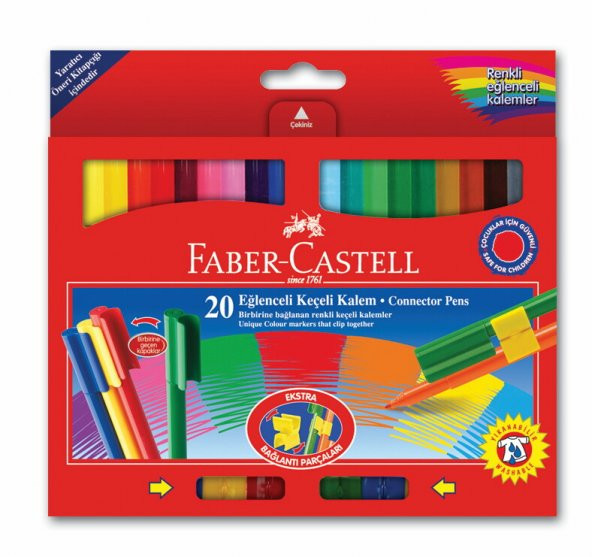 Faber Castell Keçeli Kalem Eğlenceli 20Li 5068112