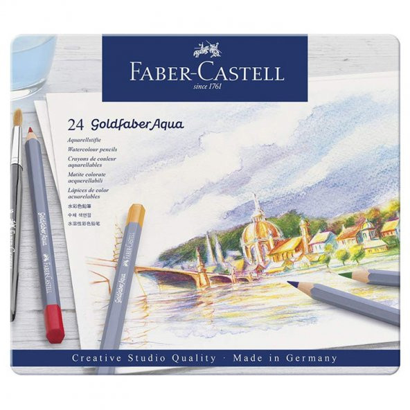 Faber Castell Goldfaber Aquarell Kuru Boya Kalemi 24Lü 518811462400