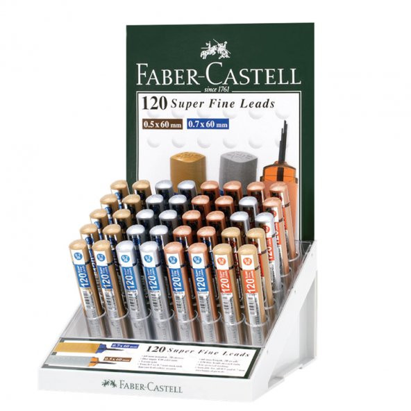 Faber Castell Min Uç Grip 0.5 Mm 0.7 Mm Otc Stand 90X Metalik 509012768700