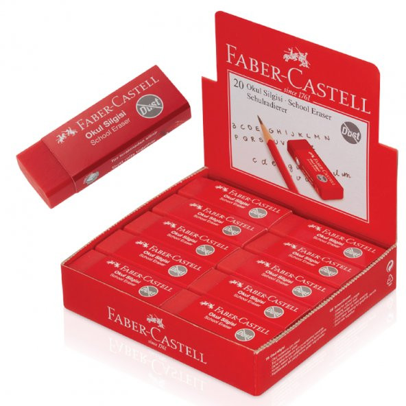 Faber Castell Okul Silgisi 20Li Paket 5130187222000