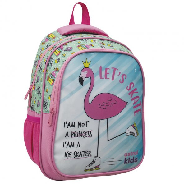 Yıldız Astral Cartoon İlkokul Çantası Takım Flamingo S.Yeşil 04370 yldz