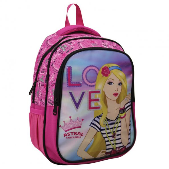 Yıldız Astral Cartoon İlkokul Çantası Takım Pink Love 04371 yldz