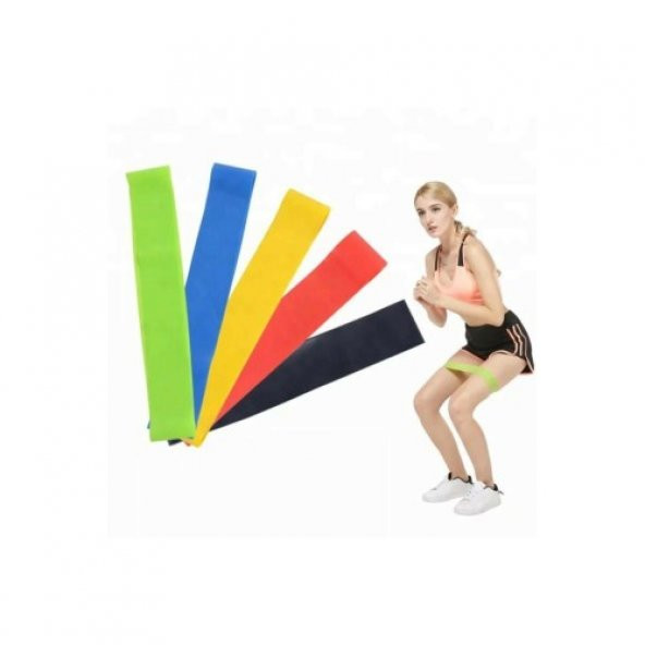 Pilates Direnç Lastiği Seti 5 Adet - 3