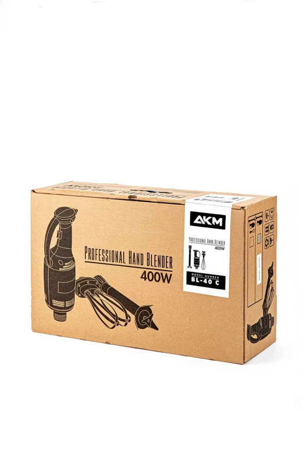 DURNES - AKM BL40C ENDÜSTRİYEL EL BLENDER & ÇIRPICI 400W - 3